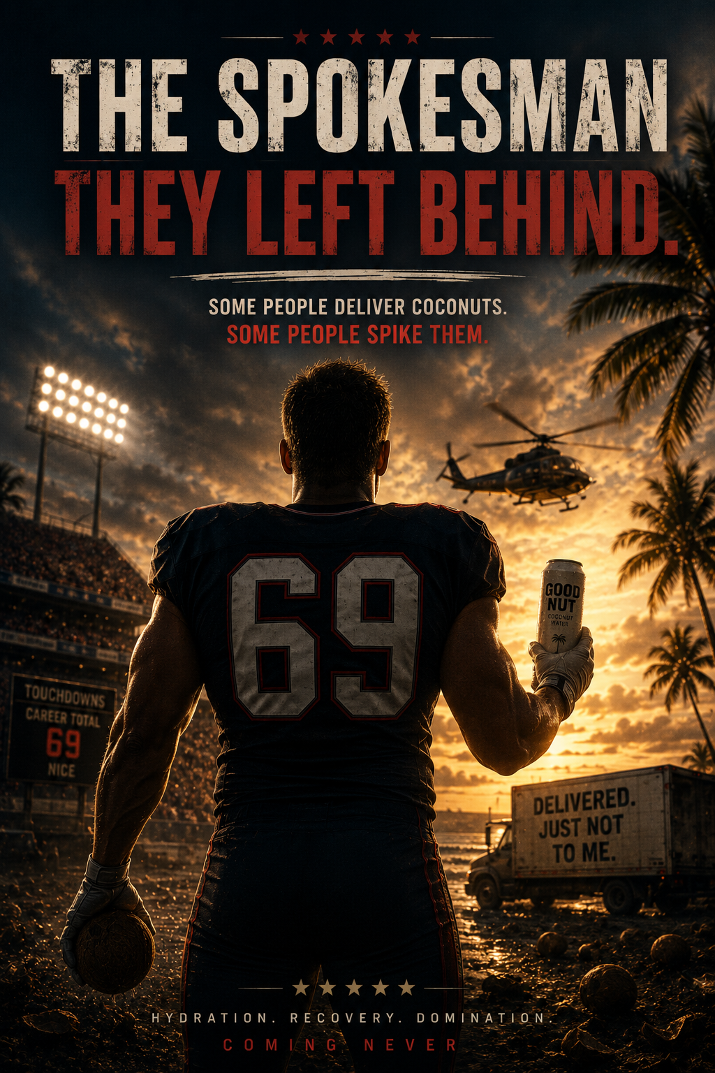 The Spokesman They Left Behind - parody movie poster.